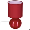 Image de Lampe céramique Timéo rouge brillant H25cm - Atmosphera Créateur dintérieur
