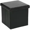 Image de Pouf Pliant Noir - Atmosphera Créateur D'intérieur