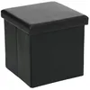 Image de Pouf pliant noir - Atmosphera Créateur dintérieur