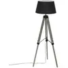 Image de Lampadaire Trépied Runo Bois Noir H145cm - Atmosphera