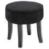Image de Tabouret Adriel velours noir - Atmosphera Créateur dintérieur