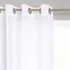 Image de Voilage Etamine Blanc 140x240cm - Atmosphera
