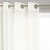 Image de Voilage Etamine Blanc Ivoire 140x240cm - Atmosphera