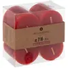 Image de Lot De 4 Bougies Rustiques Rouge 60g - Atmosphera
