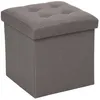Image de Pouf pliant Lysandre gris - Atmosphera Créateur dintérieur