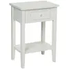 Image de Table De Chevet Charme Blanc H67cm - Atmosphera