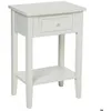 Image de Table de chevet Charme blanc H67cm - Atmosphera Créateur dintérieur