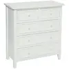 Image de Chiffonnier Charme Blanc 5 Tiroirs - Atmosphera