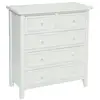 Image de Commode en bois charme - l. 72 x h. 81 cm - blanc