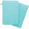 Image de Lot De 2 Gants De Toilette Praia Bleu Turquoise 15x21cm - Atmosphera