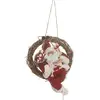 Image de Couronne Père Noël 30cm Velours Rouge - Feeric Lights & Christmas