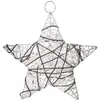 Image de Etoile De Noël Pailletée À Suspendre - Diam. 25 Cm - Blanc