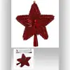 Image de Feeric Lights & Christmas Cimier De Sapin - Uni Et Brillant - 23 Cm - Rouge