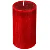 Image de Bougie Cylindre Pailletée 7x12cm Rouge - Atmosphera
