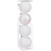 Image de Lot De 4 Boules D.8cm Blanc - Feeric Lights & Christmas
