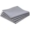Image de Lot De 4 Serviettes De Table Coton Gris 40x40cm - Atmosphera