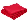 Image de Lot de 4 serviettes de table coton rouge 40x40cm - Atmosphera Créateur dintérieur