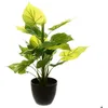 Image de Plante artificielle - ATMOSPHERA - Modèle 2 - H45 cm - Pot en ciment - Entretien facile