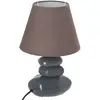 Image de Lampe Leny Céramique H31cm - Galet Bleu Gris/gris - Atmosphera