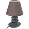 Image de Lampe de chevet - ATMOSPHERA - Leny - Céramique - Galet Bleu Gris - H31 cm