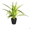 Image de Plante artificielle pot ciment H30cm - Atmosphera createur dinterieur - Multicolore