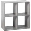 Image de Étagère 4 Cases Mix N' Modul Effet Chêne Gris - 5five