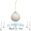 Image de Boule De Noël Verre Embossé - Feeric Lights & Christmas