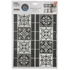 Image de Lot de 2 stickers carrelages frisés noirs - Atmosphera Créateur dintérieur