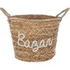 Image de Panier en osier blanc D41cm - Atmosphera Créateur dintérieur