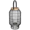 Image de Lanterne - ATMOSPHERA - Tige - Métal filaire - Noir - H32 cm