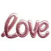 Image de Sticker Ballon "love" 24x47cm Rose