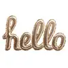 Image de Sticker Ballon "hello" 22x40cm Or