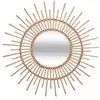 Image de Miroir soleil rotin d76cm REBECCA