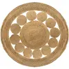 Image de Tapis Ajouré Esra En Jute D120cm - Atmosphera