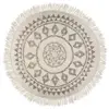 Image de Tapis Etnik Noir Et Blanc D120cm - Atmosphera