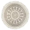 Image de Tapis Etnik noir et blanc D120cm - Atmosphera createur dinterieur