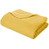 Image de Dessus De Lit 2 Taies Tressé Jaune 260x240cm - Atmosphera