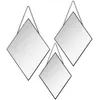 Image de Miroir - Atmosphera - Lot de 3 - Métal noir - Design contemporain - À suspendre