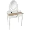 Image de Coiffeuse "chrysa" Blanc 3 Tiroirs - Atmosphera Createur D'interieur