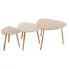 Image de Lot de 3 tables gigognes mileo l394760cm MILEO