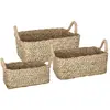 Image de Set De 3 Paniers Rectangulaires Roseau L29/37/43cm - Atmosphera