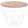 Image de Table D'appoint Kumi Blanc D38cm - Atmosphera