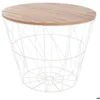 Image de Table dappoint Kumi blanc D38cm - Atmosphera Créateur dintérieur