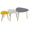 Image de Lot de 3 tables à café mileo anthracitegrisjaune - atmosphera ATM3560239702764