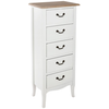 Image de Chiffonnier chrysa blanc 5 tiroirs BOHEMIAN_WINTER