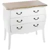 Image de Chiffonnier Chrysa Blanc 3 Tiroirs - Atmosphera