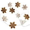 Image de Guirlande Led "10 Fleurs" 23cm Or