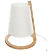 Image de Lampe Pita bambou blanc H26cm - Atmosphera Créateur dintérieur