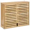 Image de Meuble haut salle bain 2 portes bambou sicela