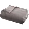 Image de Plaid Flanelle Gris 125x150cm - Atmosphera